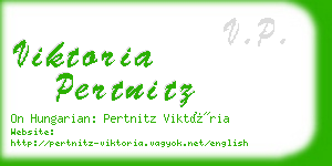 viktoria pertnitz business card